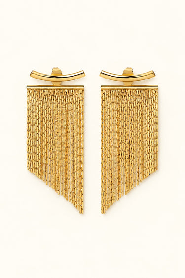 Cascade Line Fringe  Earring