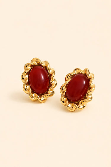 Crimson Halo Studs