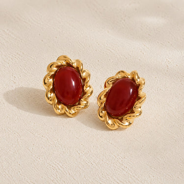 Crimson Halo Studs