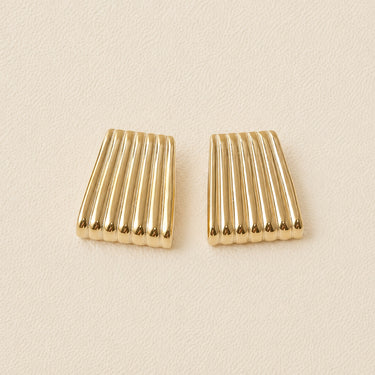 Golden Axis Studs Earrings