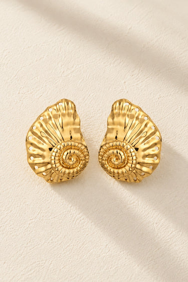 Golden Nautilus Studs