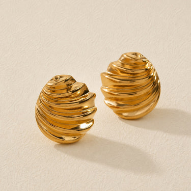 Halo Curve Studs Earrings