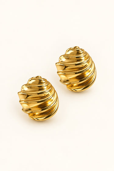 Halo Curve Studs Earrings