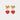Karin Red and Gold Heart-Shaped Earrings