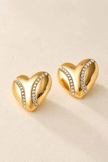 Liora Heart Stud Earrings