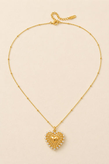 Luma Heart Halo Necklace