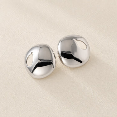 Mercury Dome Stud Earrings