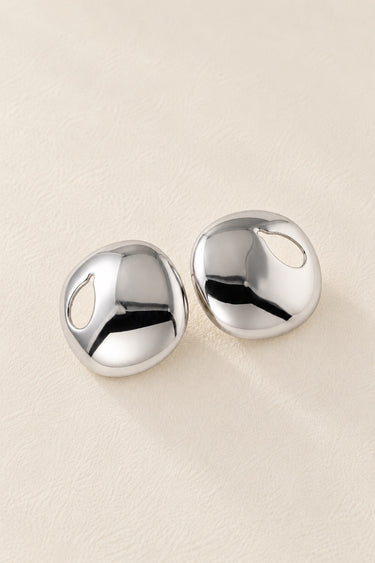 Mercury Dome Stud Earrings