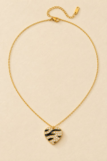 Midnight Safari Heart Necklace