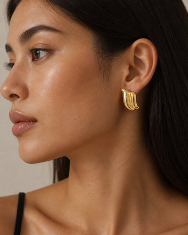 Monarch Fold Hoops Earrings