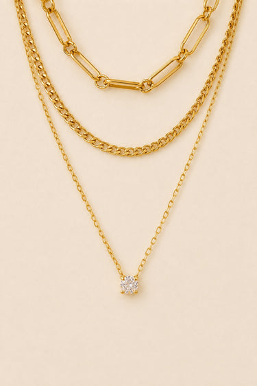 Muse Chain Trio Necklace