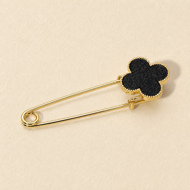 Noir Clover Pin