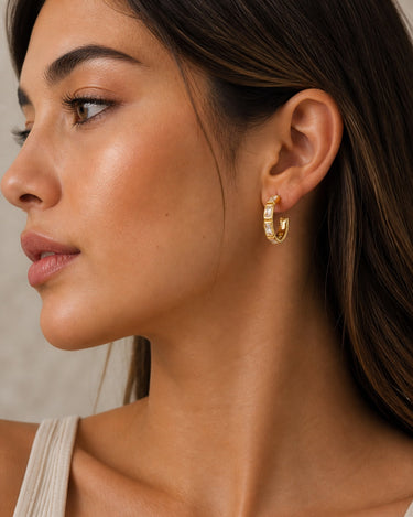 Prism Bar Hoops Earrings