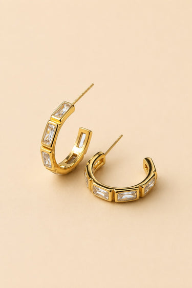Prism Bar Hoops Earrings