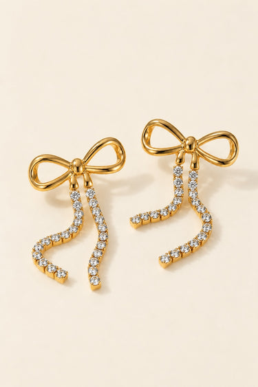 Serena Bow Drops Earrings