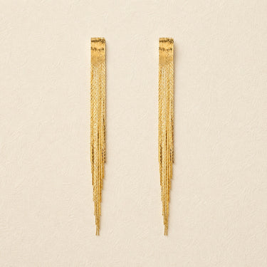 Silk Drop Fringe Earrings