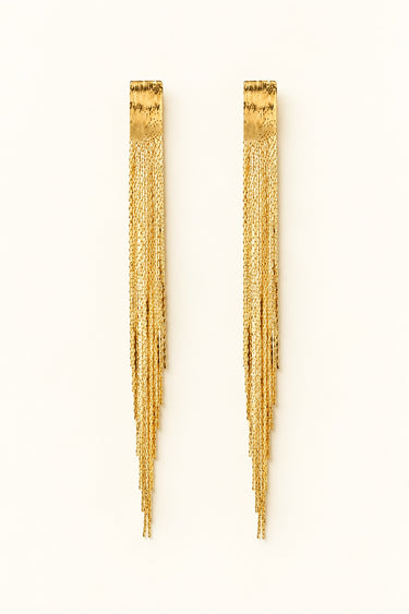 Silk Drop Fringe Earrings
