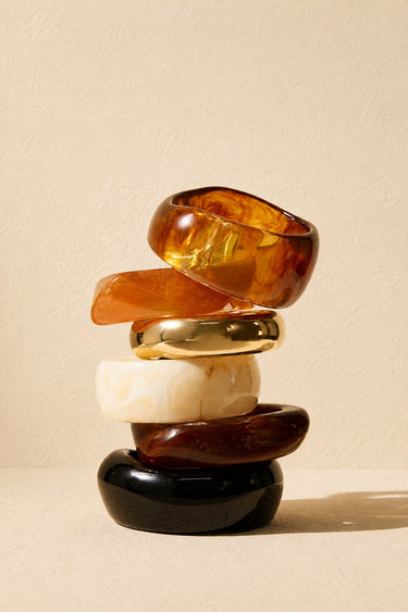 Solenne Resin Stack Bangles