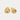 Sybille Gold Tone Wave Pattern  Earrings