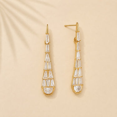The Crystal Cascade Earrings