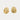 Treasa Oval Polished Hammer Earrings